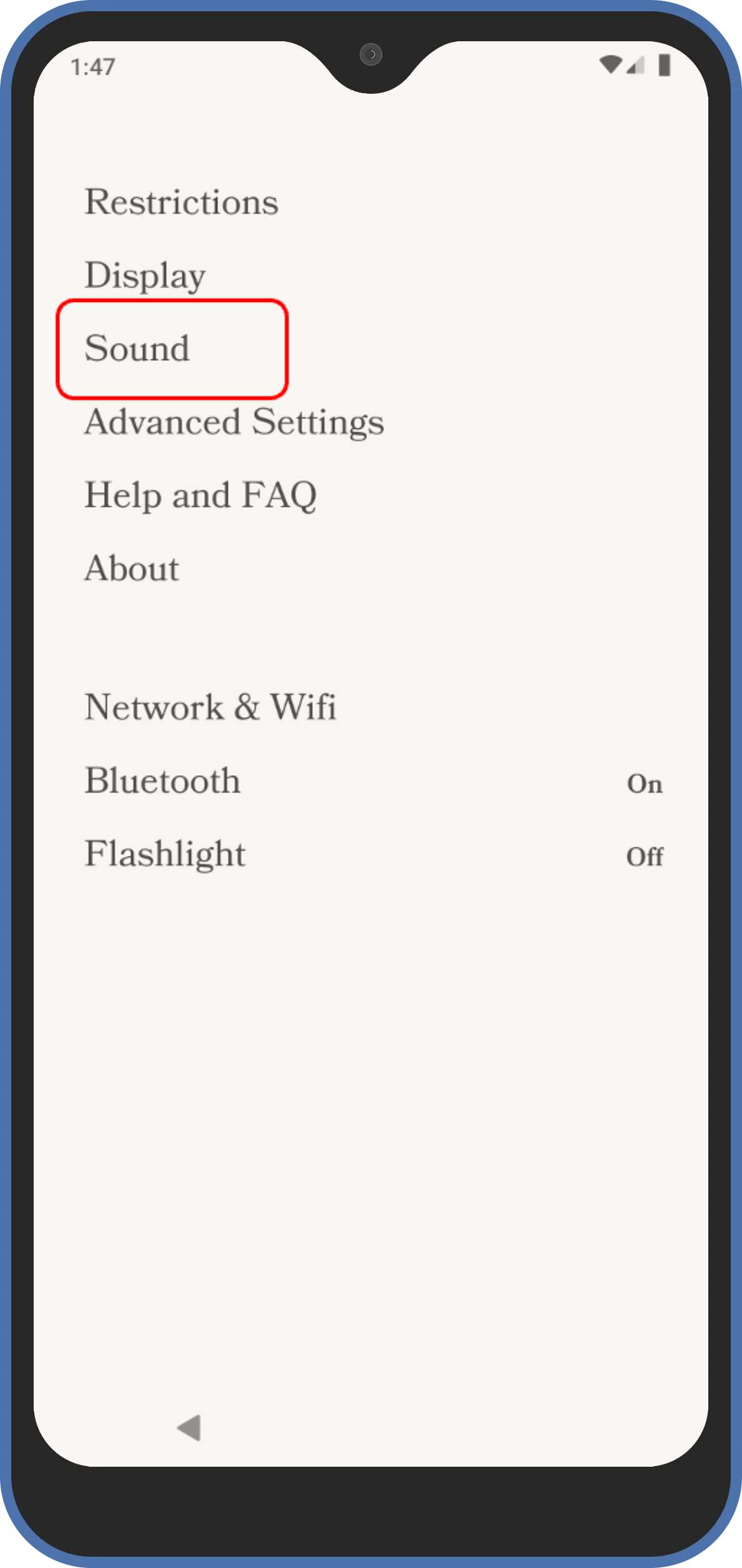 settings-changing-the-alarm-tone-on-the-wisephone-techless